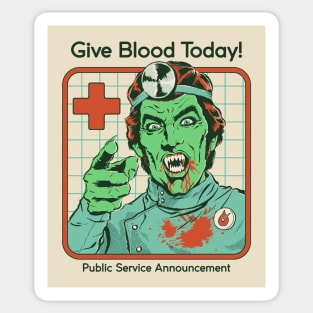 Give Blood Today Sticker